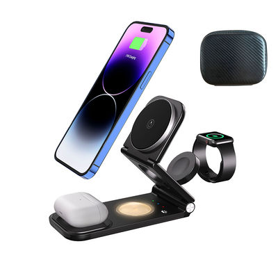 Desktop 3 In 1 Wireless Charger Stand Magnetic Suction 15W Wireless Charger For Mobile Phone