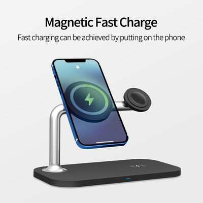 ABS Electroplating Rubber Oil Wireless Charger Stand for Fast Charging Output 3W