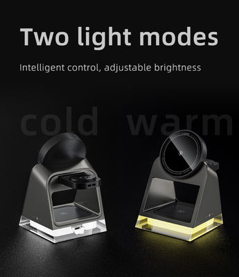 4 In 1 Foldable Magnetic Phone Watch with LED Desk Light and Fast Wireless Charger