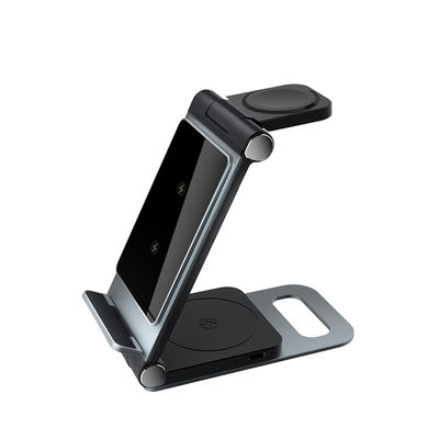 9V/2A Output Fast Charger for Smart Watch Earphone Qi Aluminum Alloy Wireless Charger