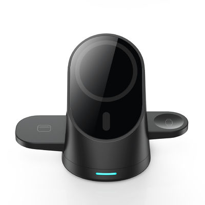 15W Qi Stand 3 in 1 Magnetic Foldable Wireless Charger for iPhone 15 Pro Watch Airpods