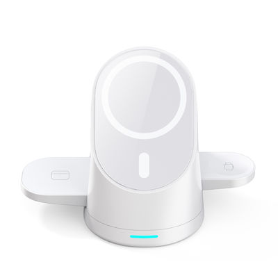 15W Qi Stand 3 in 1 Magnetic Foldable Wireless Charger for iPhone 15 Pro Watch Airpods