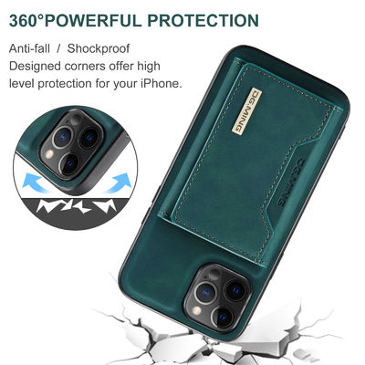 Magnetic Card Holder Wallet Pu Leather Phone Cases for Samsung iPhone 11 12 13 14 15 Pro Max