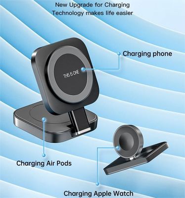 Fast Charging Magnetic Wireless Charger with 15W Maximum Output Power and Short Circuit Protection