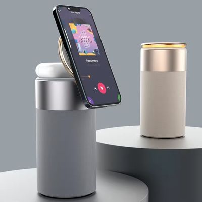 Type C Input 15W Fast Magnetic Wireless Charger with Speaker and Overcurrent Protection
