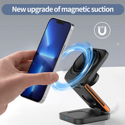 Three-In-One Magnetic Mobile Phone Wireless Charger 3 In 1 Folding Wireless Charger